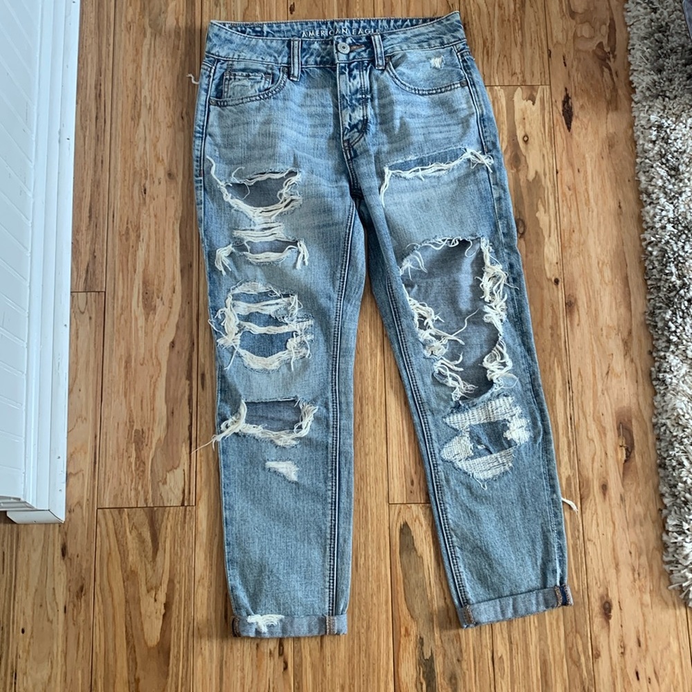 American eagle ripped jeans